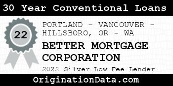 BETTER MORTGAGE CORPORATION 30 Year Conventional Loans silver