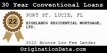 HIGHLANDS RESIDENTIAL MORTGAGE LTD. 30 Year Conventional Loans bronze