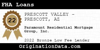 Paramount Residential Mortgage Group FHA Loans bronze