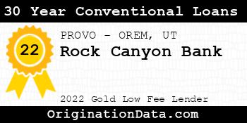 Rock Canyon Bank 30 Year Conventional Loans gold