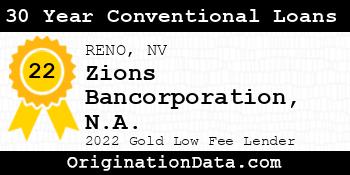 Zions Bancorporation N.A. 30 Year Conventional Loans gold