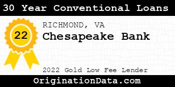 Chesapeake Bank 30 Year Conventional Loans gold