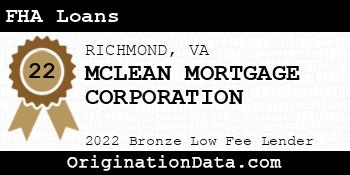 MCLEAN MORTGAGE CORPORATION FHA Loans bronze