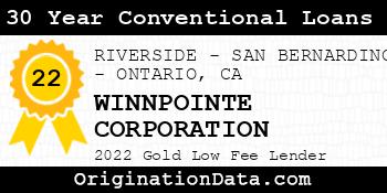 WINNPOINTE CORPORATION 30 Year Conventional Loans gold