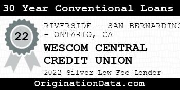 WESCOM CENTRAL CREDIT UNION 30 Year Conventional Loans silver