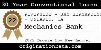 Mechanics Bank 30 Year Conventional Loans bronze