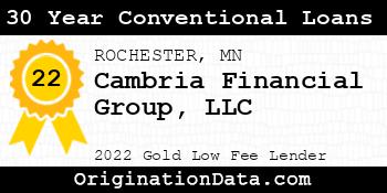Cambria Financial Group 30 Year Conventional Loans gold