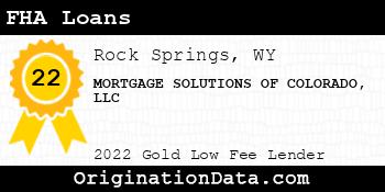 MORTGAGE SOLUTIONS OF COLORADO FHA Loans gold