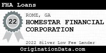 HOMESTAR FINANCIAL CORPORATION FHA Loans silver