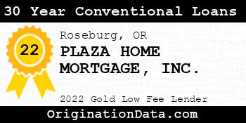 PLAZA HOME MORTGAGE 30 Year Conventional Loans gold