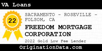 FREEDOM MORTGAGE CORPORATION VA Loans gold