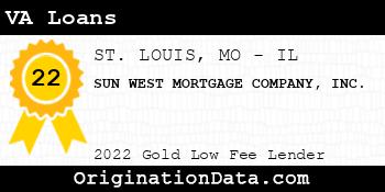 SUN WEST MORTGAGE COMPANY VA Loans gold