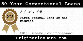 First Federal Bank of the Midwest 30 Year Conventional Loans bronze