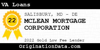 MCLEAN MORTGAGE CORPORATION VA Loans gold