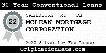 MCLEAN MORTGAGE CORPORATION 30 Year Conventional Loans silver