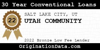 UTAH COMMUNITY 30 Year Conventional Loans bronze