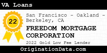 FREEDOM MORTGAGE CORPORATION VA Loans gold