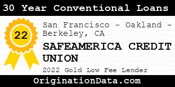 SAFEAMERICA CREDIT UNION 30 Year Conventional Loans gold