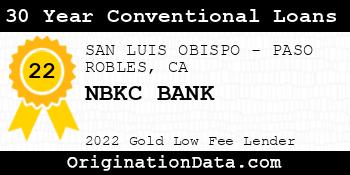 NBKC BANK 30 Year Conventional Loans gold