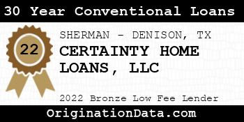 CERTAINTY HOME LOANS 30 Year Conventional Loans bronze