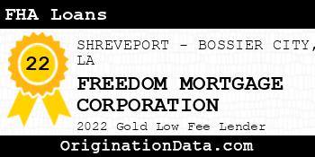 FREEDOM MORTGAGE CORPORATION FHA Loans gold