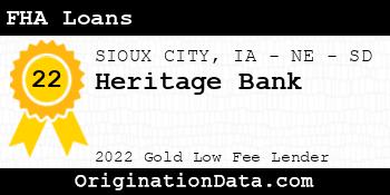 Heritage Bank FHA Loans gold