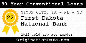 First Dakota National Bank 30 Year Conventional Loans gold