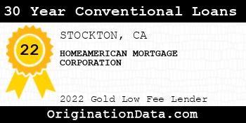 HOMEAMERICAN MORTGAGE CORPORATION 30 Year Conventional Loans gold