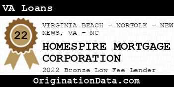 HOMESPIRE MORTGAGE CORPORATION VA Loans bronze