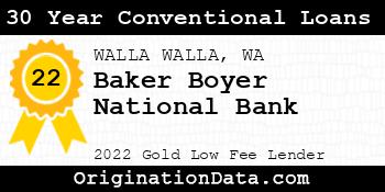 Baker Boyer National Bank 30 Year Conventional Loans gold