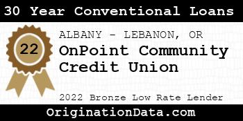 OnPoint Community Credit Union 30 Year Conventional Loans bronze