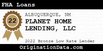 PLANET HOME LENDING FHA Loans bronze