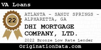 DHI MORTGAGE COMPANY LTD. VA Loans bronze