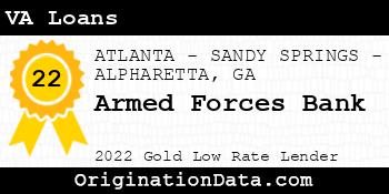 Armed Forces Bank VA Loans gold