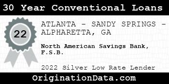 North American Savings Bank F.S.B. 30 Year Conventional Loans silver
