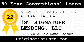 1ST SIGNATURE LENDING 30 Year Conventional Loans gold