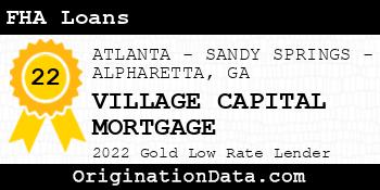 VILLAGE CAPITAL MORTGAGE FHA Loans gold