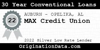 MAX Credit Union 30 Year Conventional Loans silver