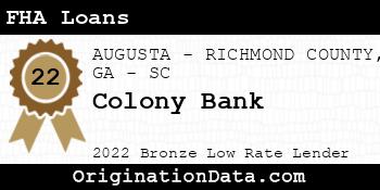 Colony Bank FHA Loans bronze