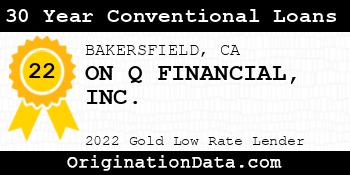 ON Q FINANCIAL 30 Year Conventional Loans gold