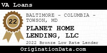 PLANET HOME LENDING VA Loans bronze