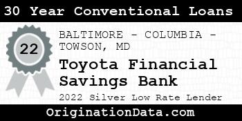 Toyota Financial Savings Bank 30 Year Conventional Loans silver