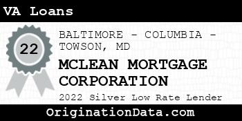 MCLEAN MORTGAGE CORPORATION VA Loans silver