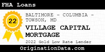 VILLAGE CAPITAL MORTGAGE FHA Loans gold