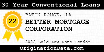BETTER MORTGAGE CORPORATION 30 Year Conventional Loans gold