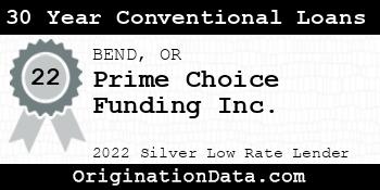 Prime Choice Funding 30 Year Conventional Loans silver