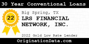 LRS FINANCIAL NETWORK 30 Year Conventional Loans gold