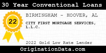 CITY FIRST MORTGAGE SERVICES 30 Year Conventional Loans gold