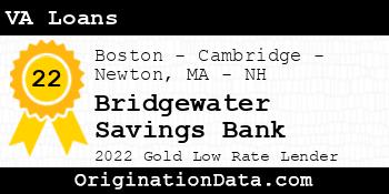 Bridgewater Savings Bank VA Loans gold