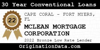MCLEAN MORTGAGE CORPORATION 30 Year Conventional Loans bronze